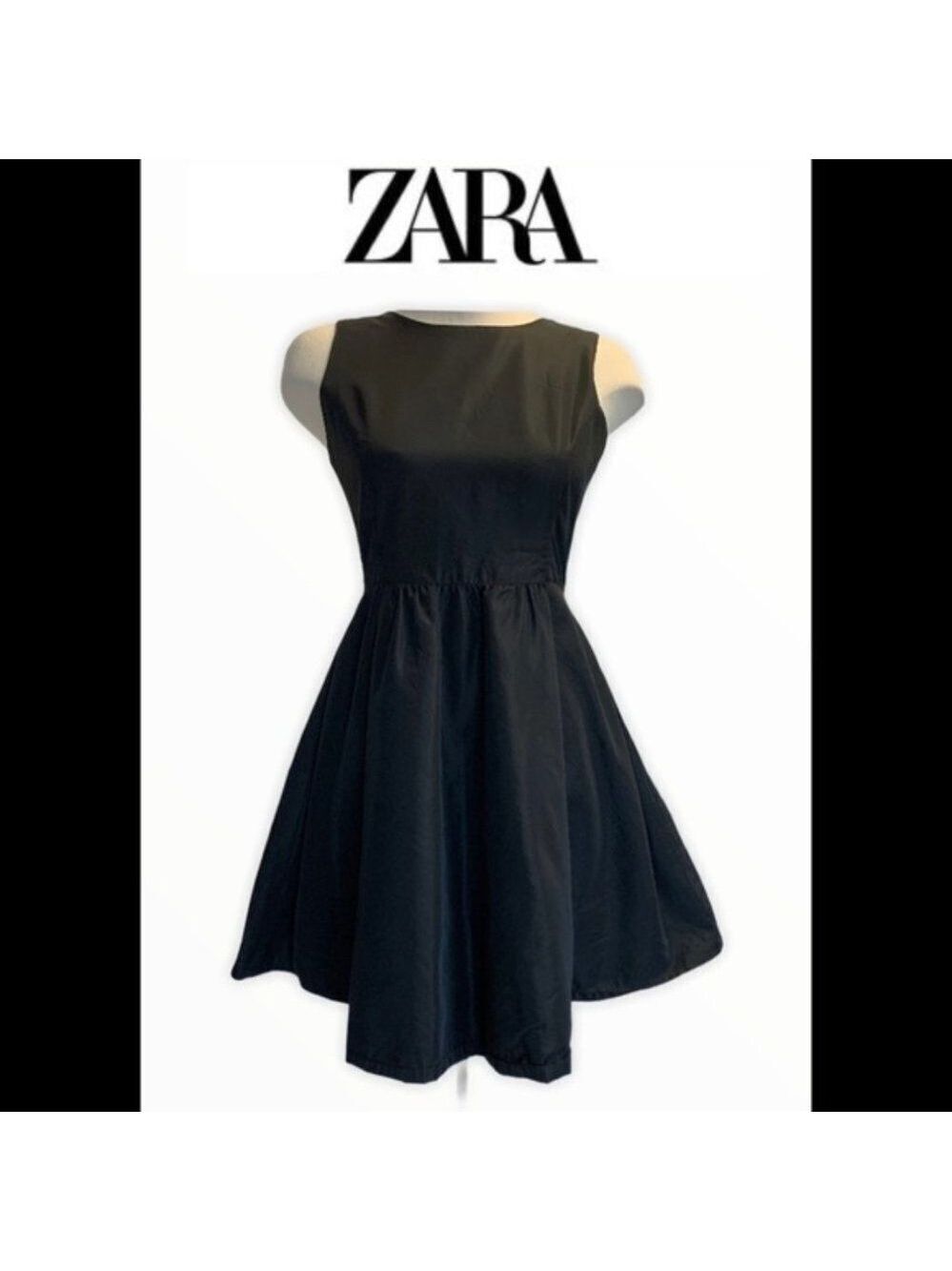ZARA black sleeveless dress size medium